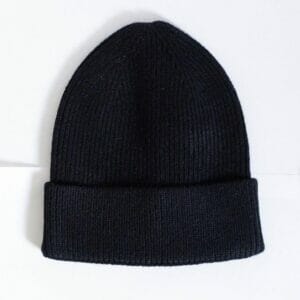 Unisex black ribbed beanie hat • new • £10 + p&p £4 –  One Size Men’s