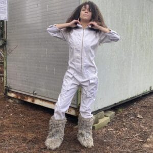 The most insaneee vintage archive 2003 white DIESEL jumpsuit overalls –  M