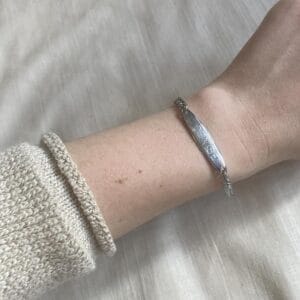 Vintage silver tone ID bracelet engraved ‘Denise –  One Size Women’s