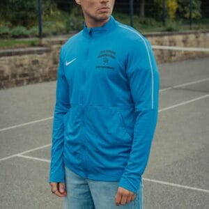 Unisex Vintage Nike Dri-Fit Blue Football Track Jacket Sports Jacket sportswear