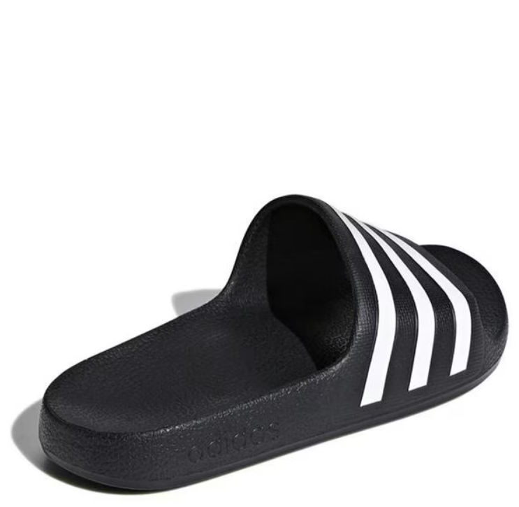 Adidas Slide Sandals Black White Stripes Size Unknown