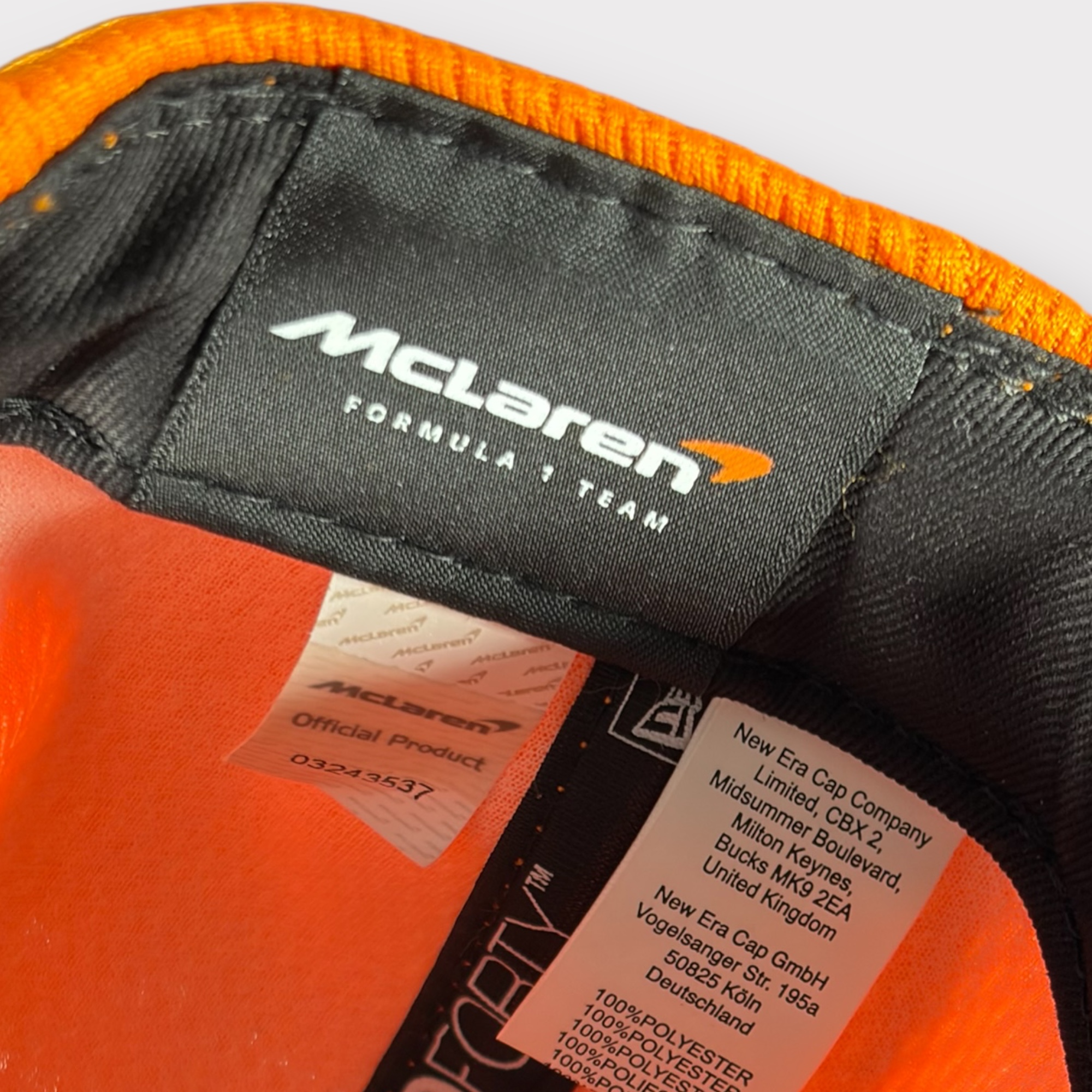 F1 McLaren Orange New Era Castore Cap One Size Embroidered Logo - Deadstock - Brand New With Tags image 8