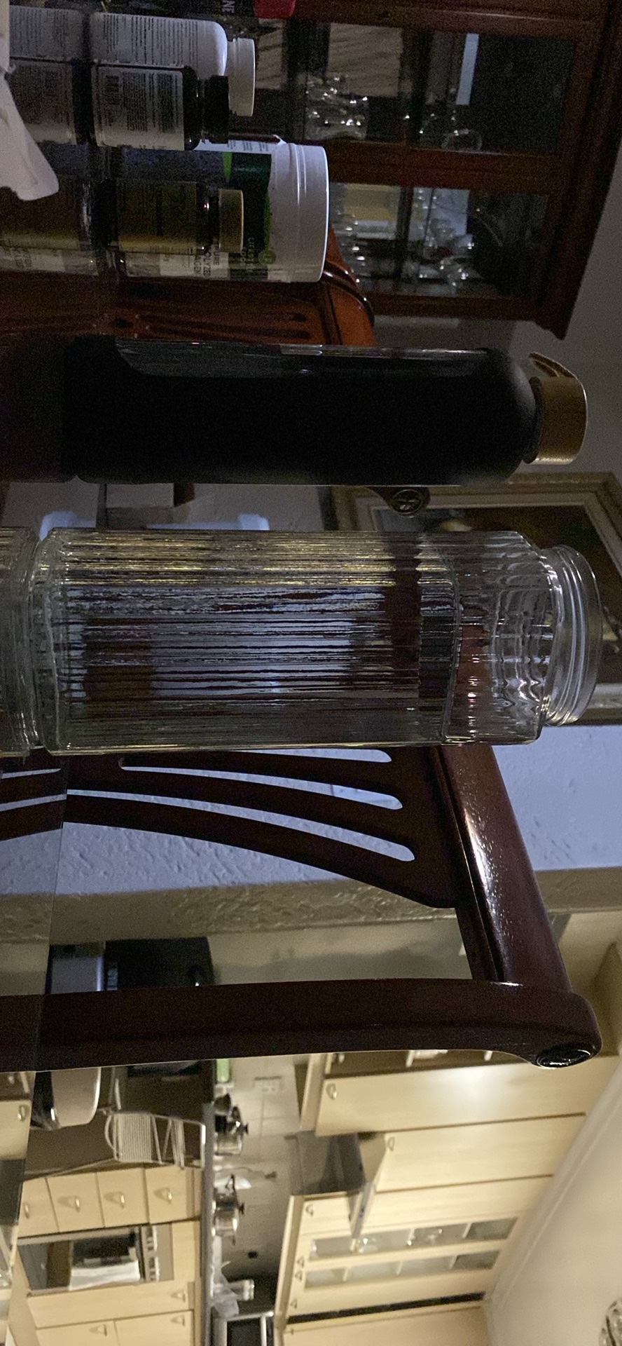 Unbranded Glass Jar – Ribbed, Transparent