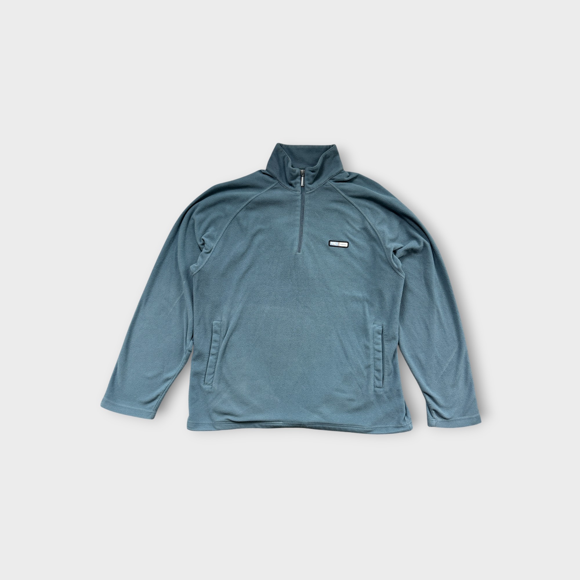 Adidas Blue Fleece Half-Zip Pullover