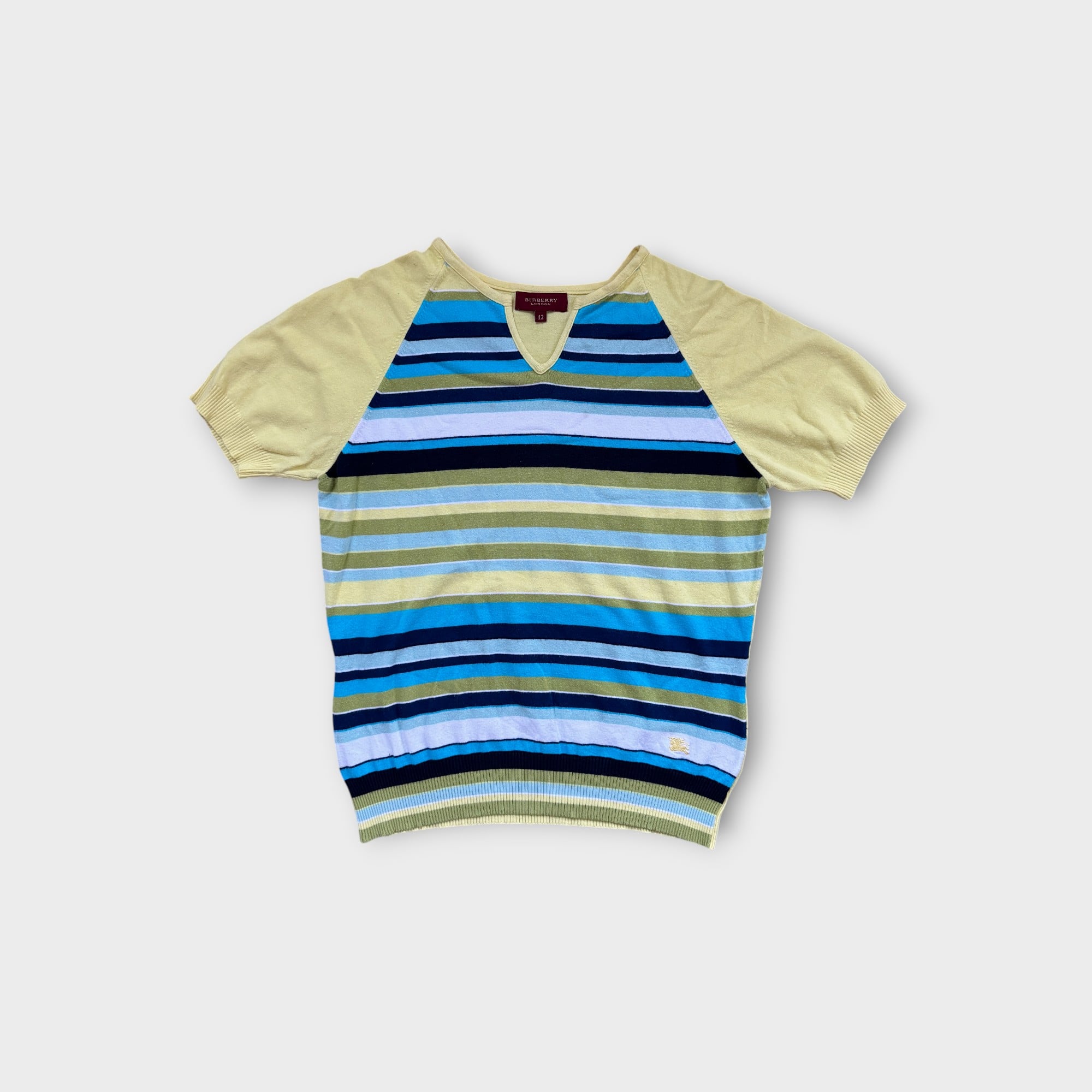 Vintage Burberry Polo Knit Sweater