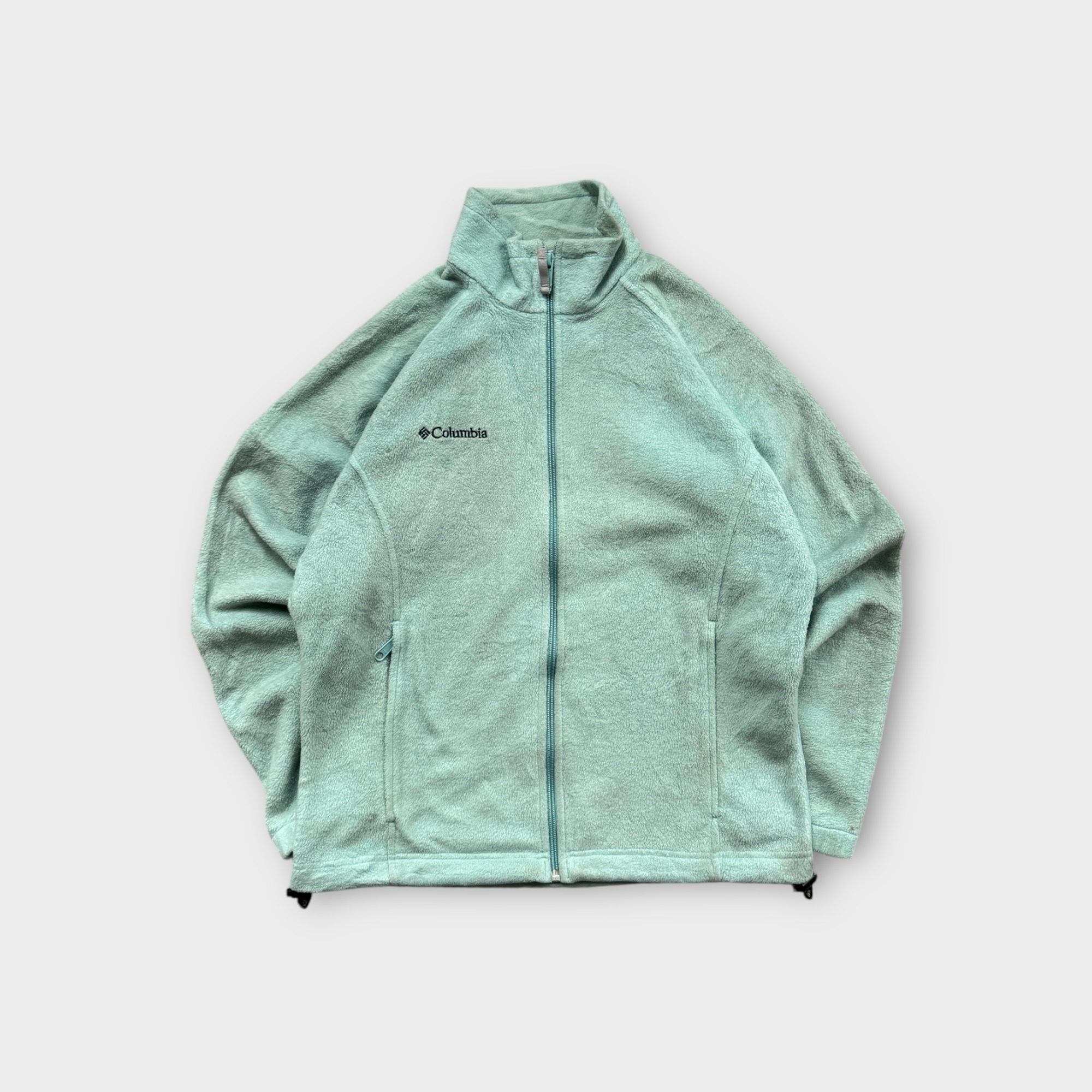 Columbia Fleece Zip-Up Jacket in Mint Green