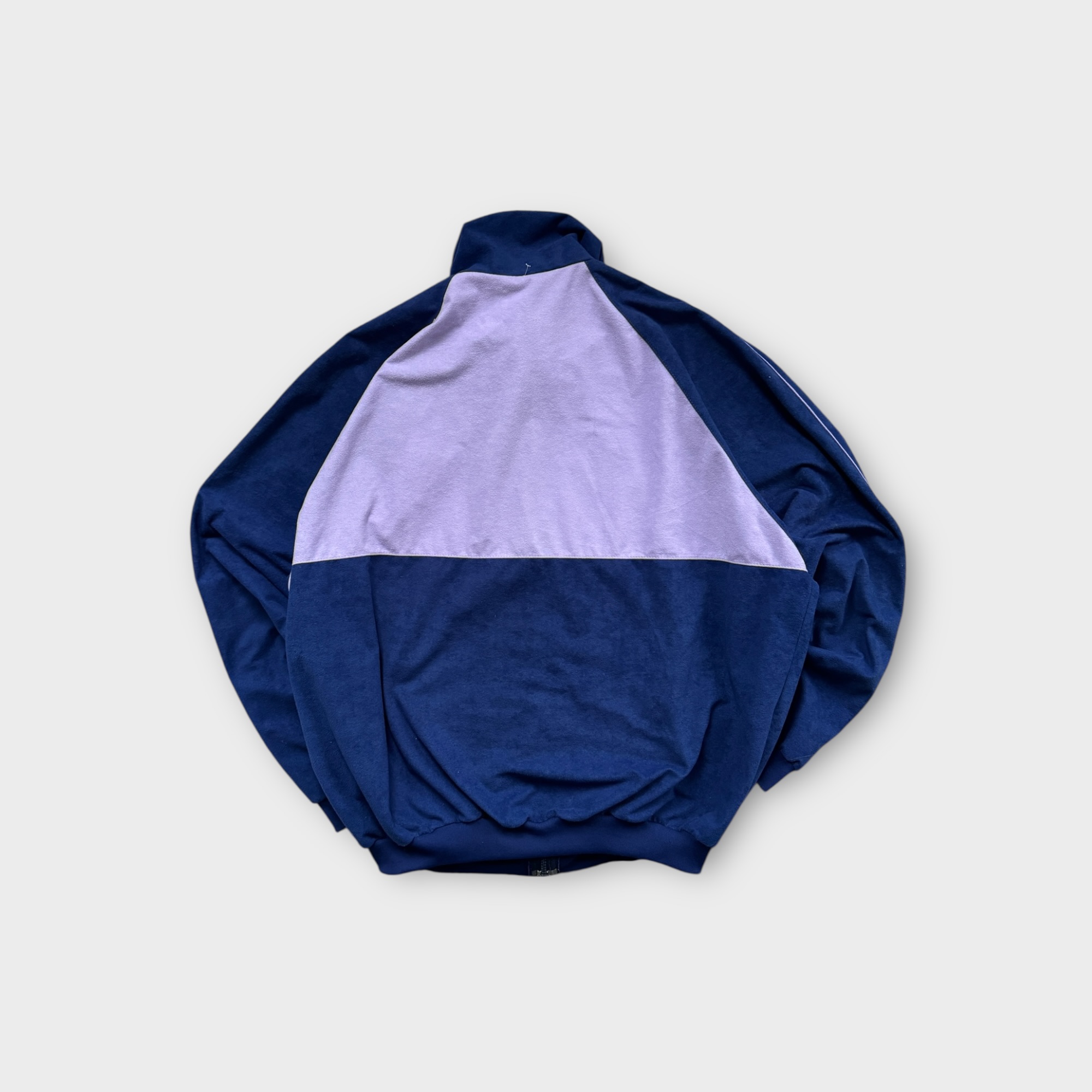 Vintage Aesse Velour Track Jacket in Lavender and Blue image 3