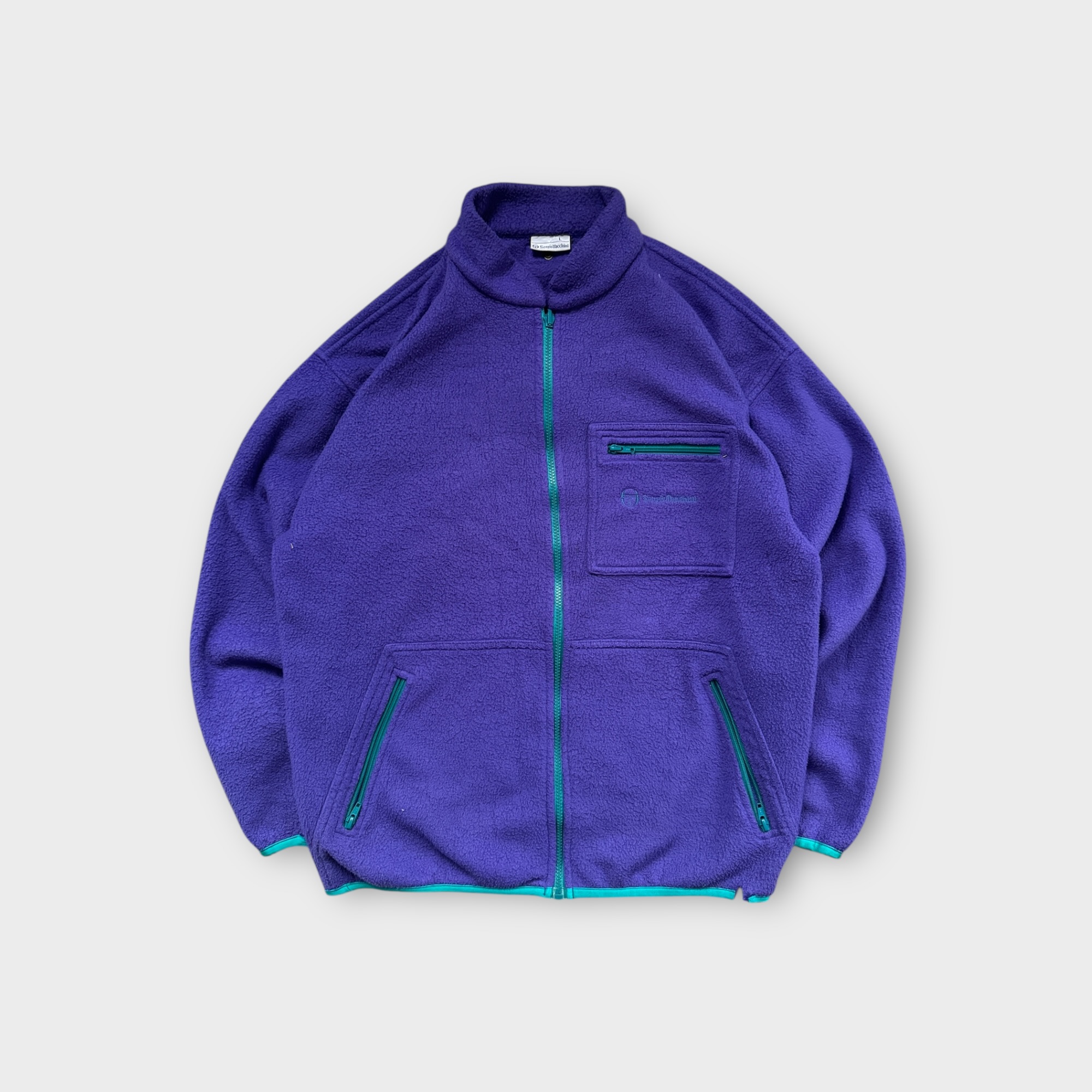 Vintage Sergio Tacchini Purple Fleece Jumper