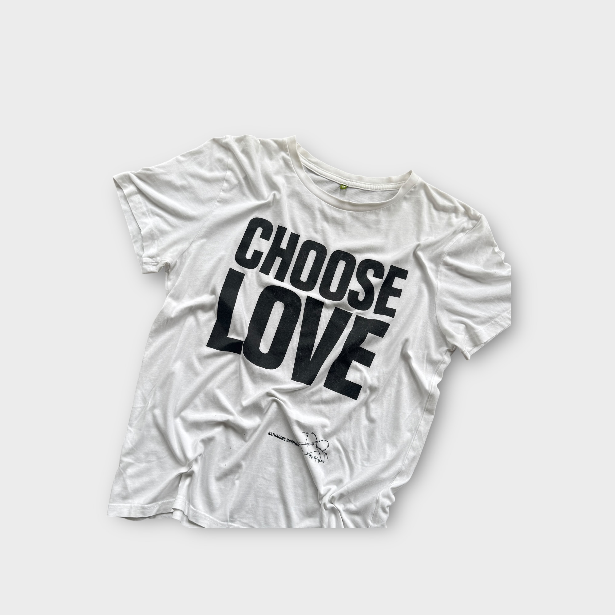 Vintage Choose Love Katherine Hamnett Refugee T-Shirt image 3