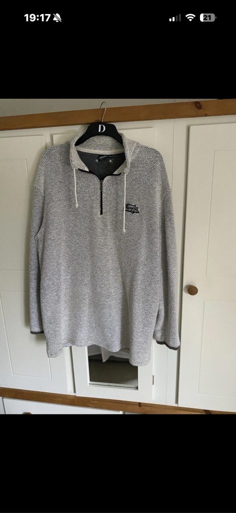 Weird Fish Macaroni MENS XXL 1/4 Zip Pullover