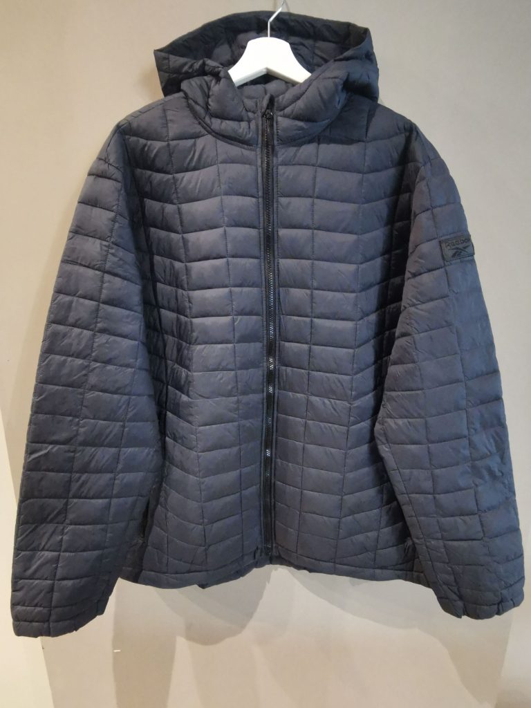 Reebok Women's Padded Hooded Jacket XL Navy Blue
