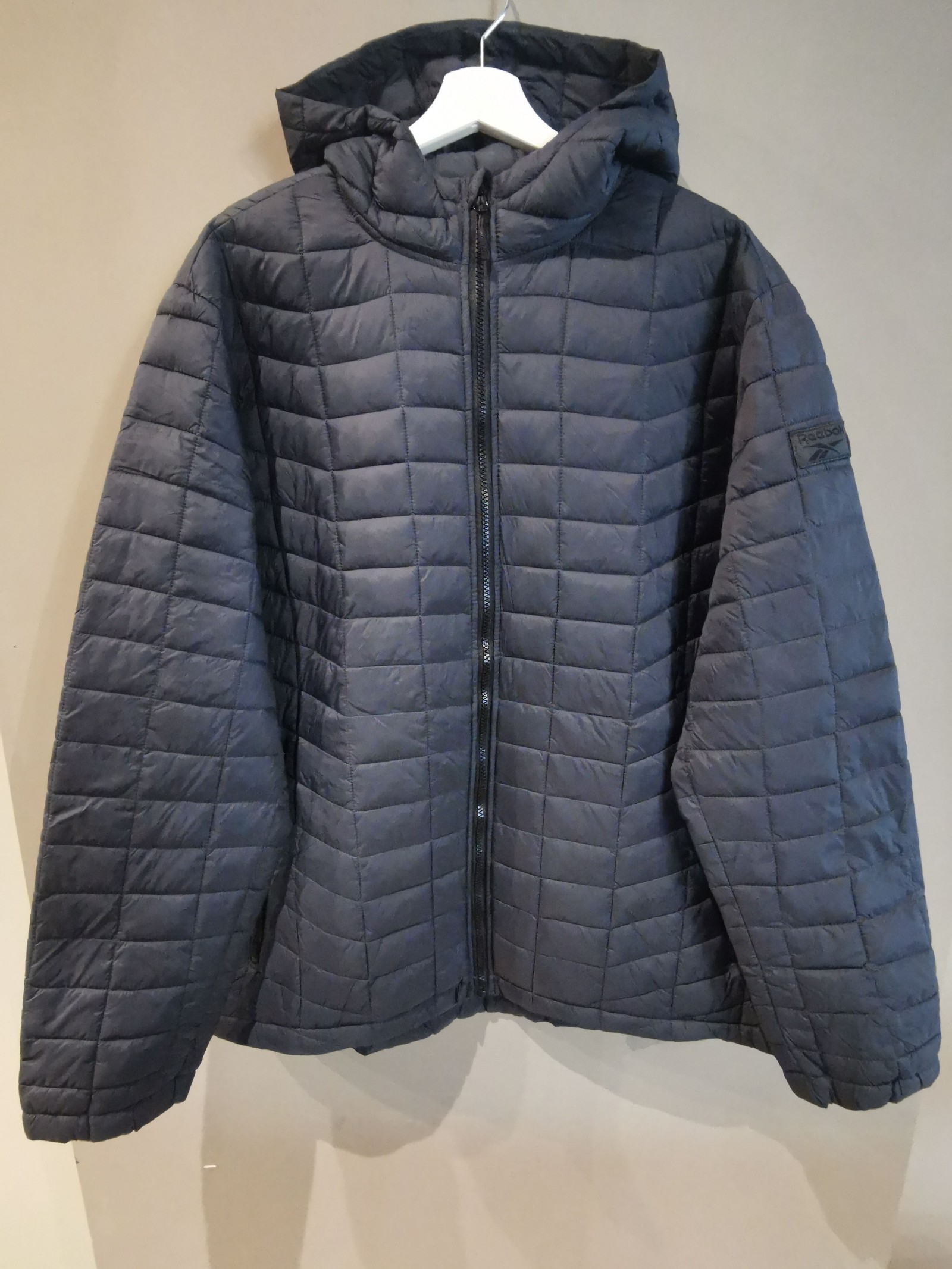 Reebok Women's Padded Hooded Jacket XL Navy Blue