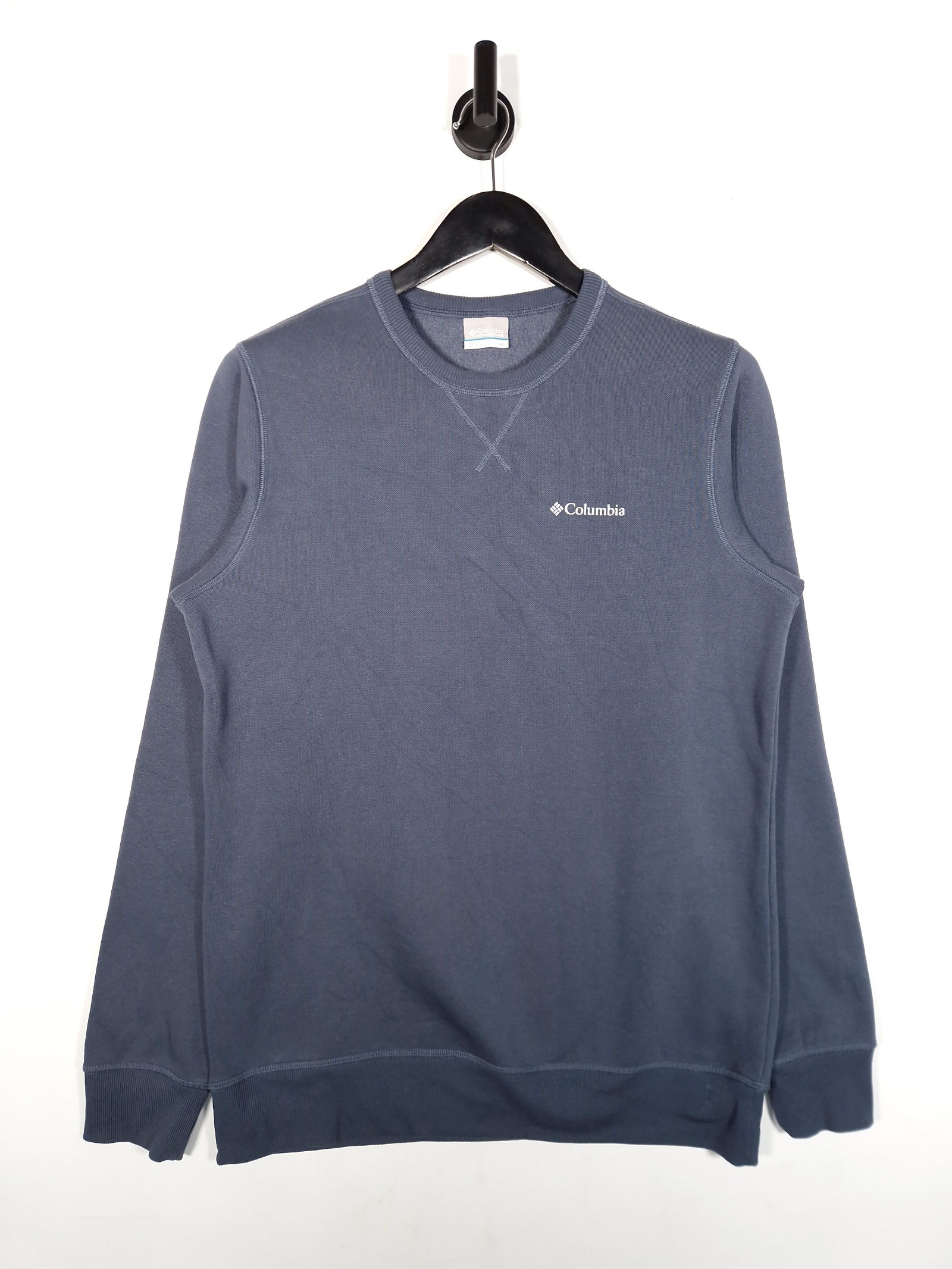 Columbia Sweatshirt Size Medium Men's Navy Crew Neck Logo