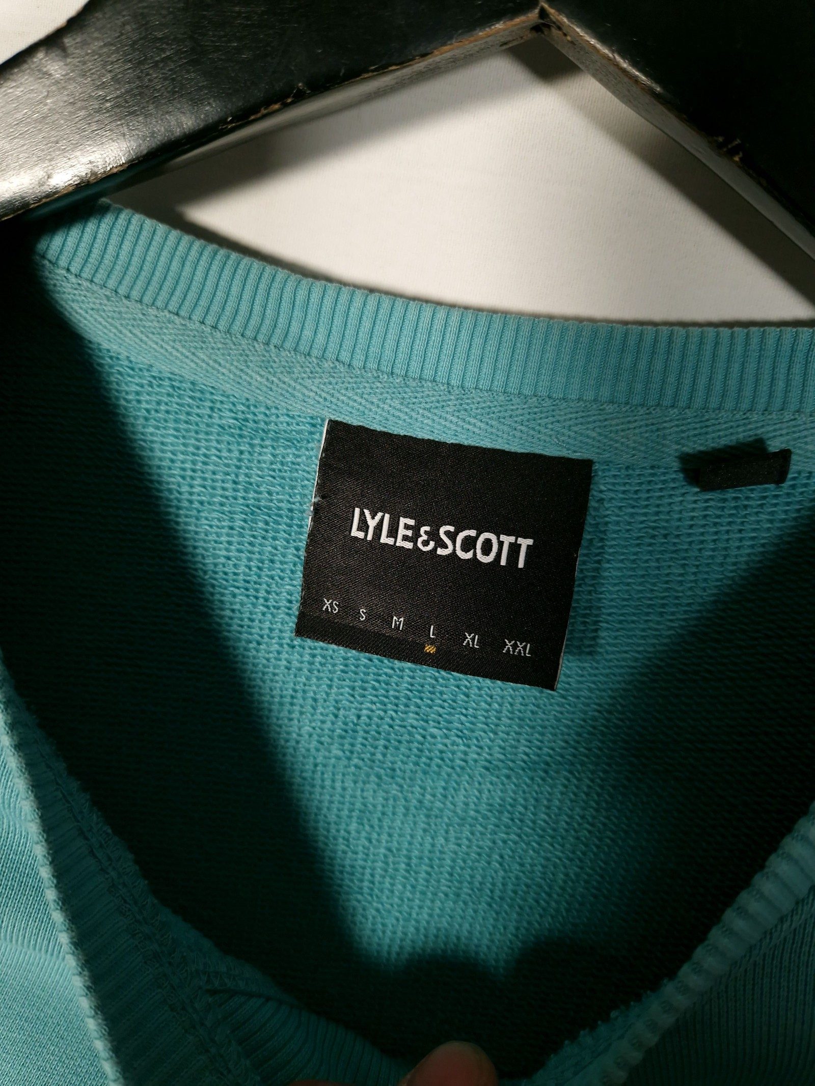 Lyle & Scott Sweatshirt Size Medium Men's Blue Vintage image 4