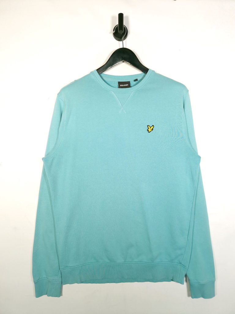 Lyle & Scott Sweatshirt Size Medium Men's Blue Vintage