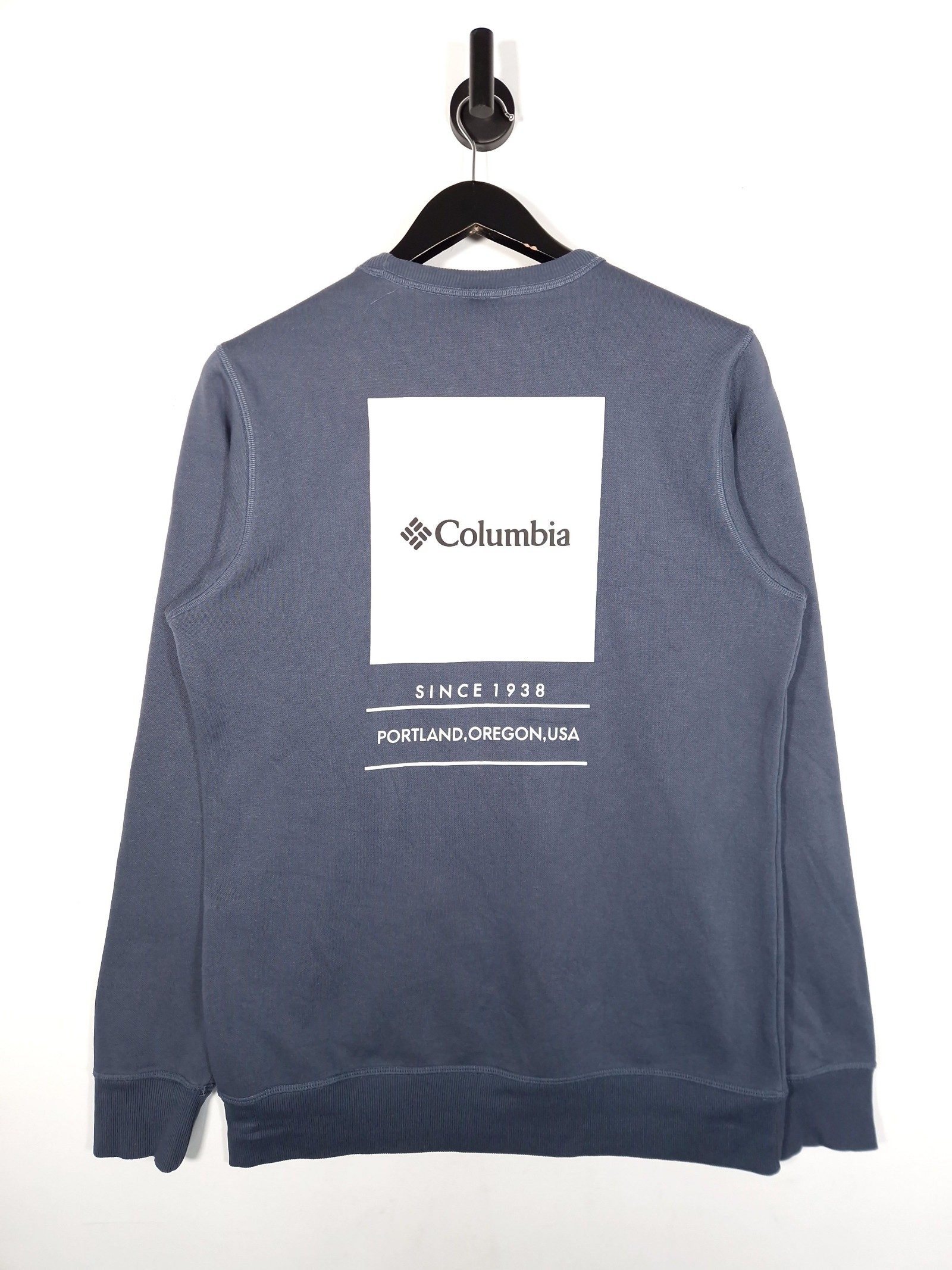 Columbia Sweatshirt Size M Men's Navy Cotton Blend image 2