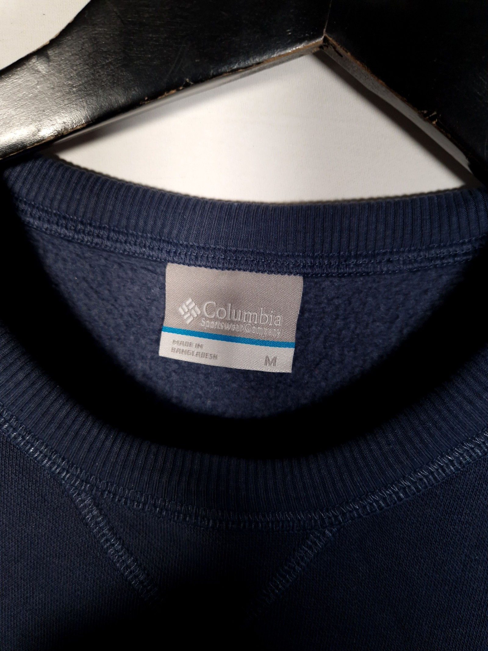 Columbia Sweatshirt Size M Men's Navy Cotton Blend image 3