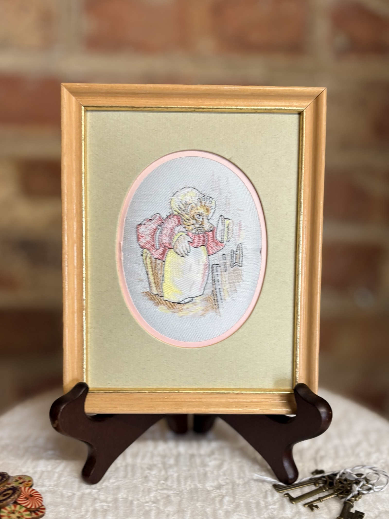 Cash's Beatrix Potter Mrs Tiggy-Winkle Embroidered Wall Art