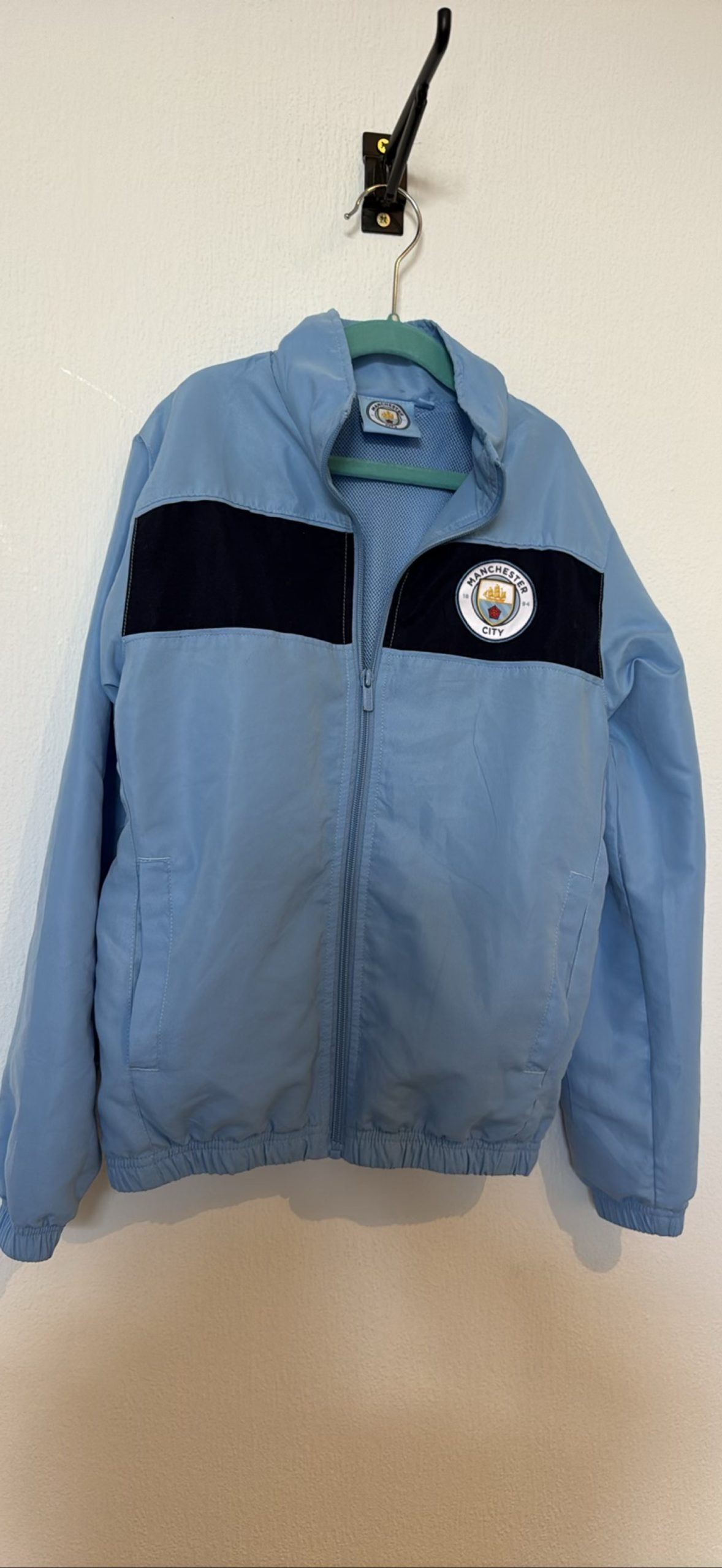 Manchester City Light Blue Zip-Up Jacket 10-11years