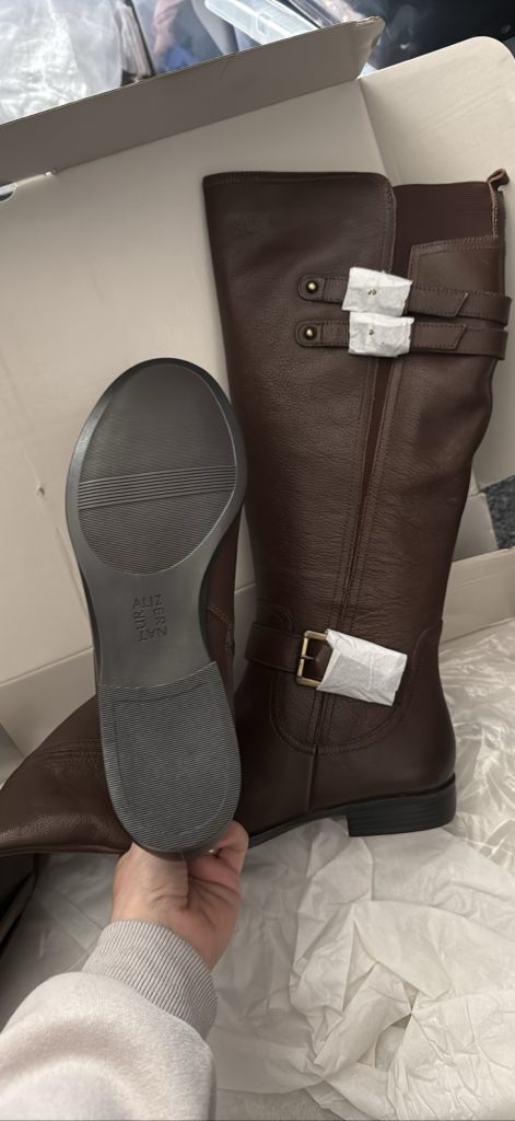 Naturalizer Brown Knee High Leather Riding Boots UK 7