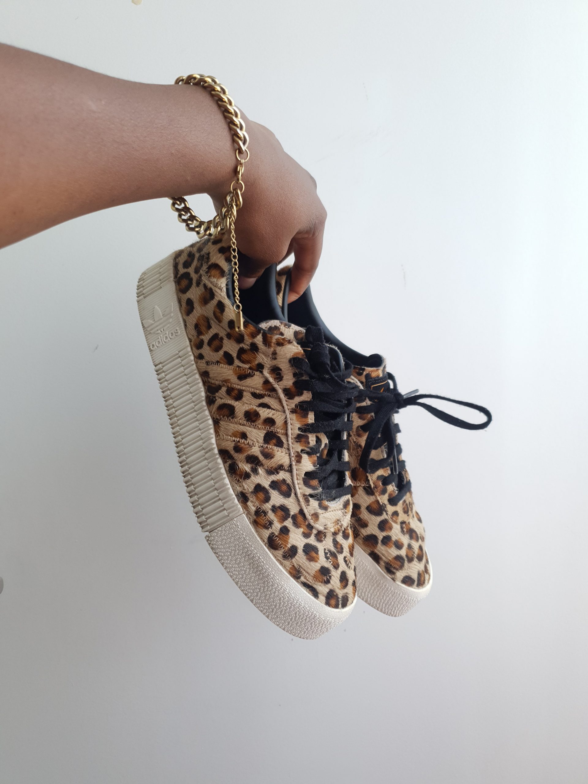 Adidas Women's Leopard Print Sneakers UK 6