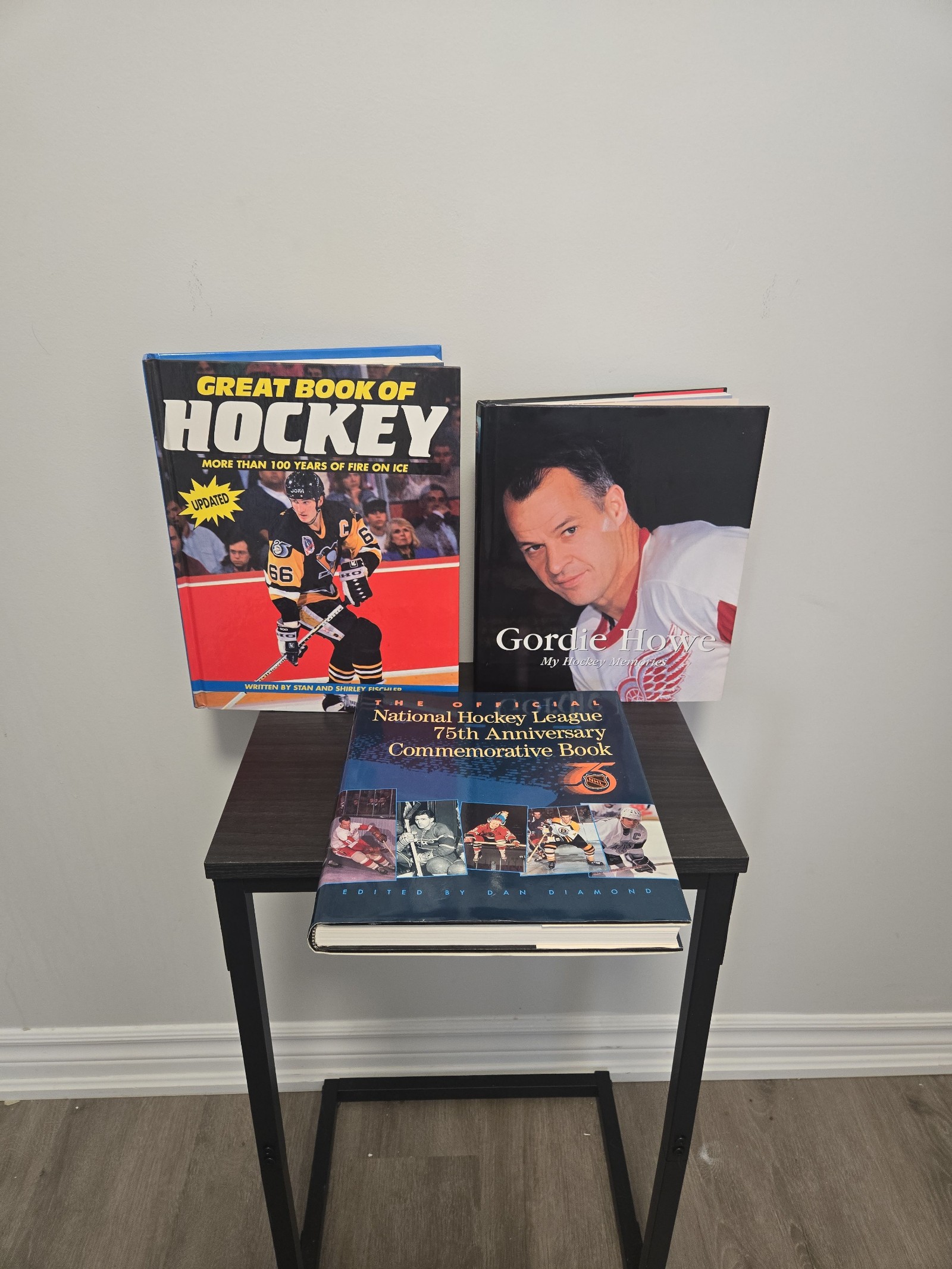 Hockey Books Lot Great Book of Hockey, Gordie Howe, NHL 75th Anniversary