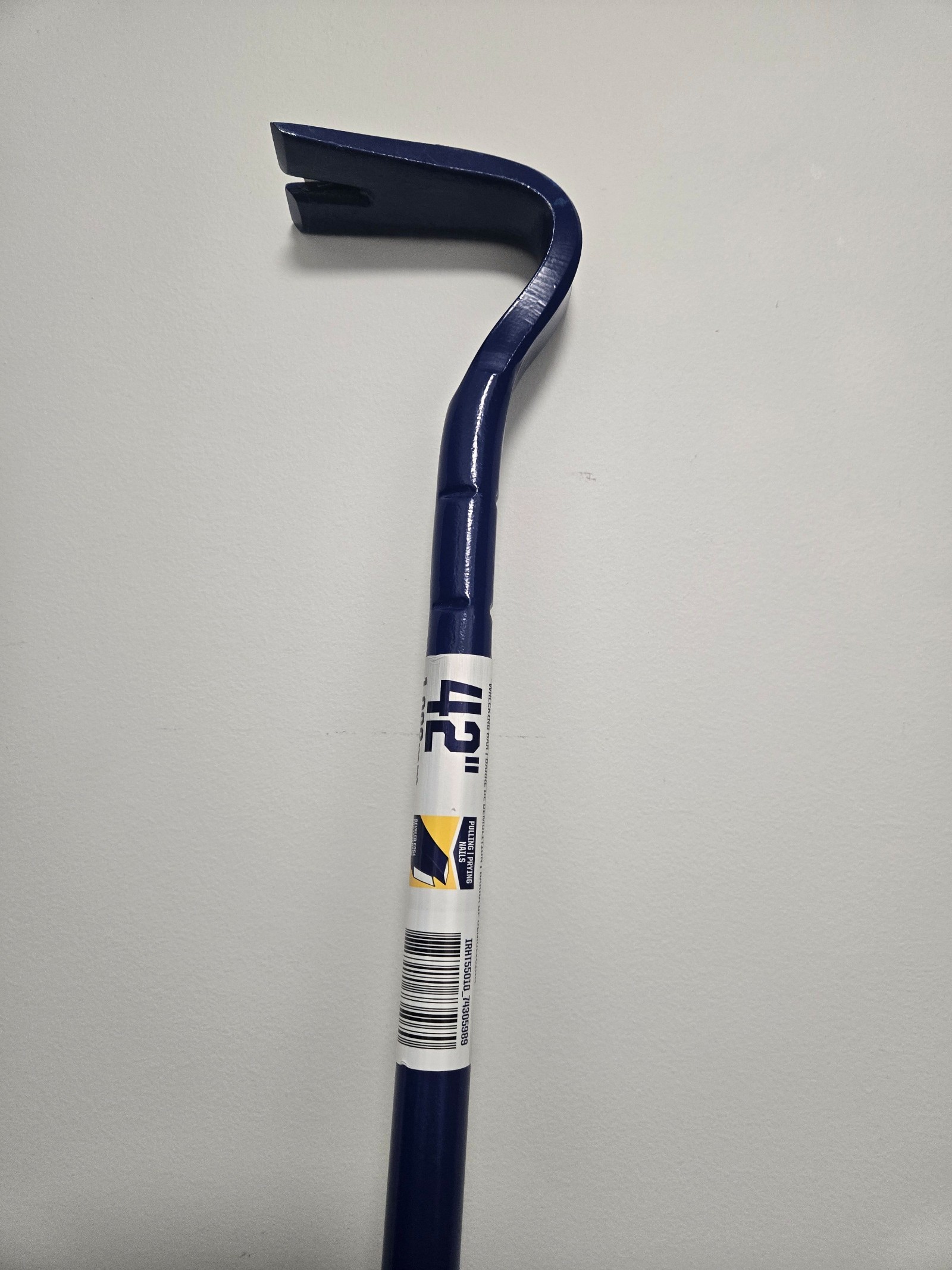 42 Inch Blue Metal Pry Bar