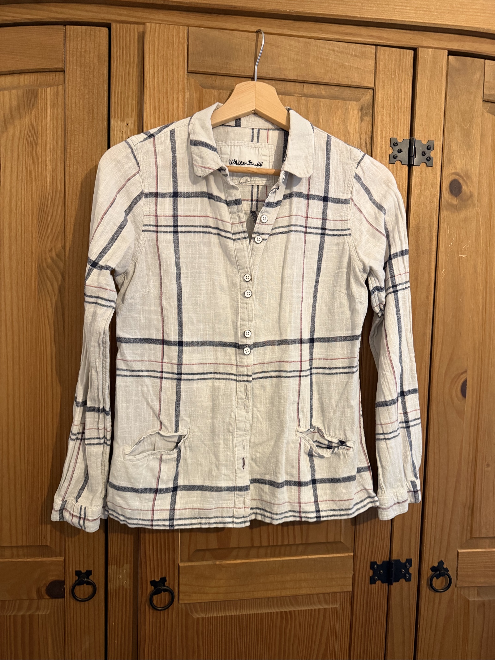 White Stuff UK 8 Cotton Checked button up Shirt