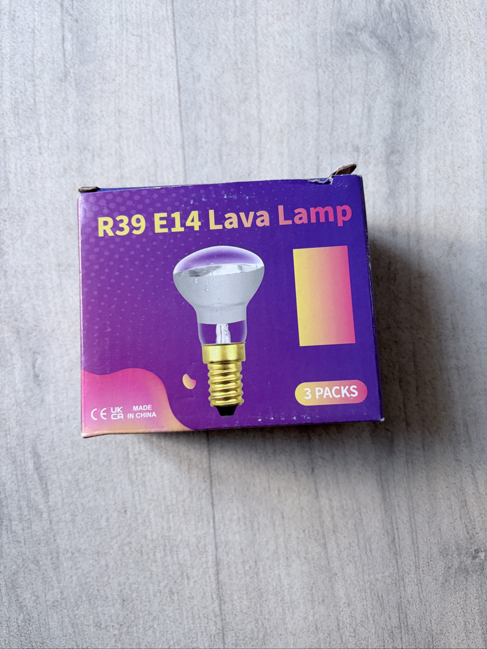 3 Pack R39 E14 Lava Lamp Blubs