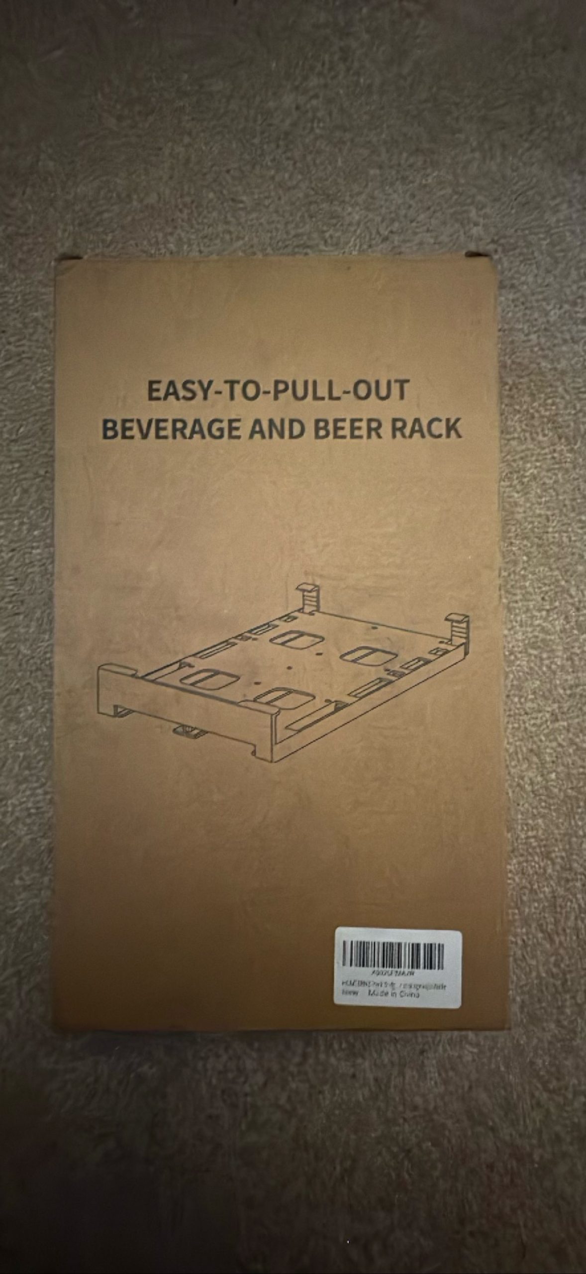 Easy-to-Pull-Out Beverage and Beer Rack
