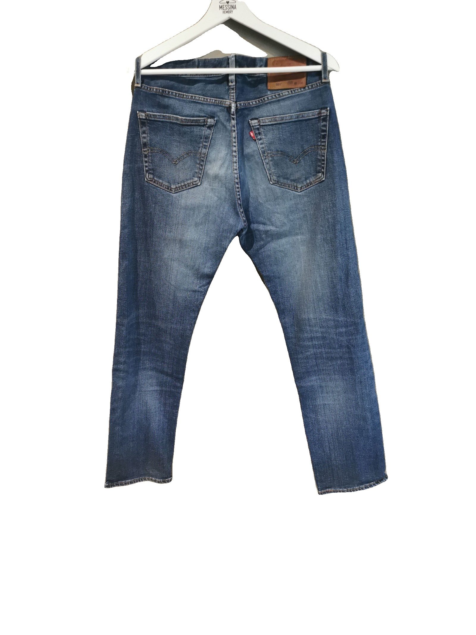 Levi's Blue Tapered Denim Jeans W30 L30 image 2