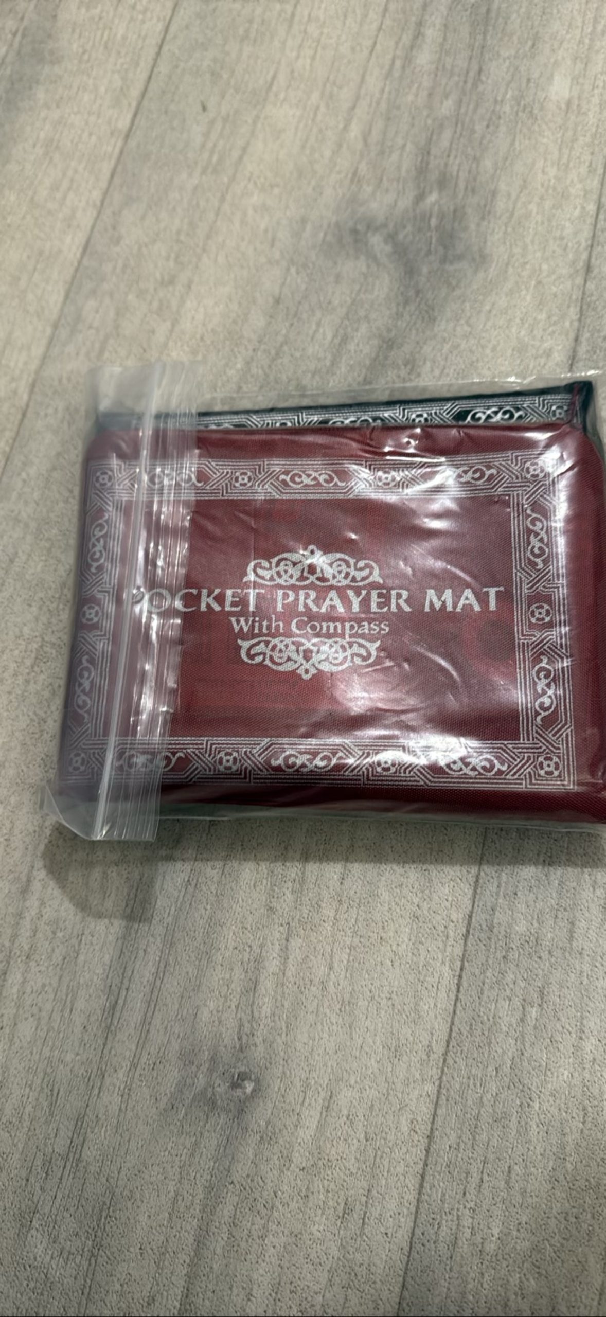 Pocket Prayer Mat with Compass Portable Religious Mat