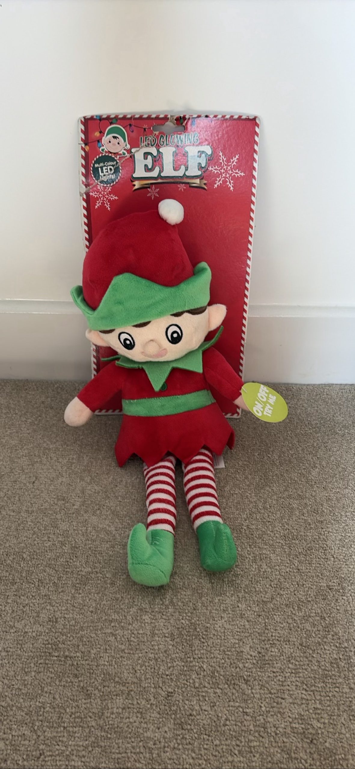 LED Glowing Elf Plush Christmas Decoration