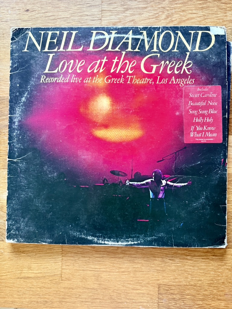Neil Diamond Love at the Greek Vinyl LP Album VG