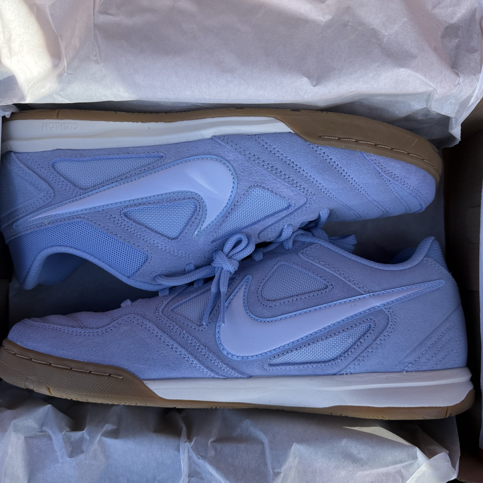 Nike Gato Men's Trainers UK 9 Aluminium Pale Purple