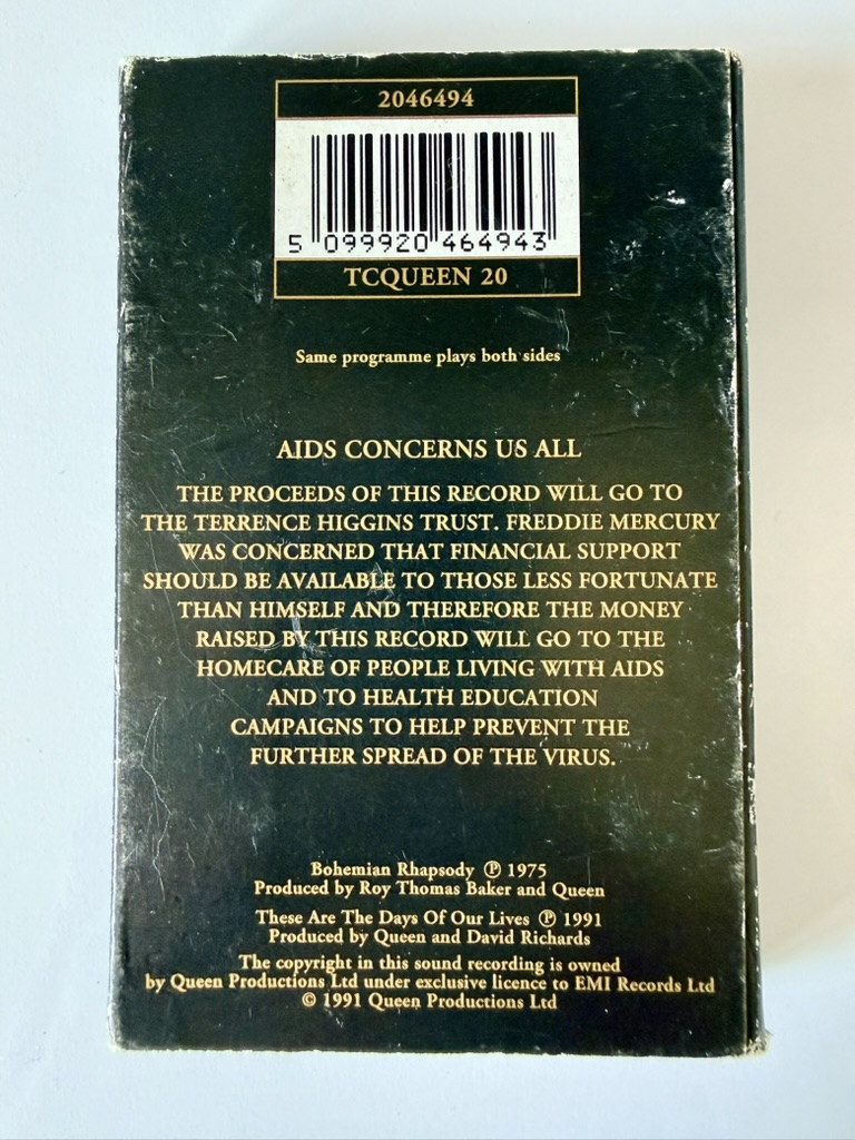 Queen Bohemian Rhapsody These Are The Days Of Our Lives Cassette image 2