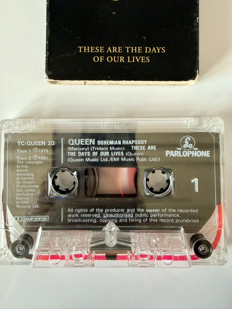 Queen Bohemian Rhapsody These Are The Days Of Our Lives Cassette image 3