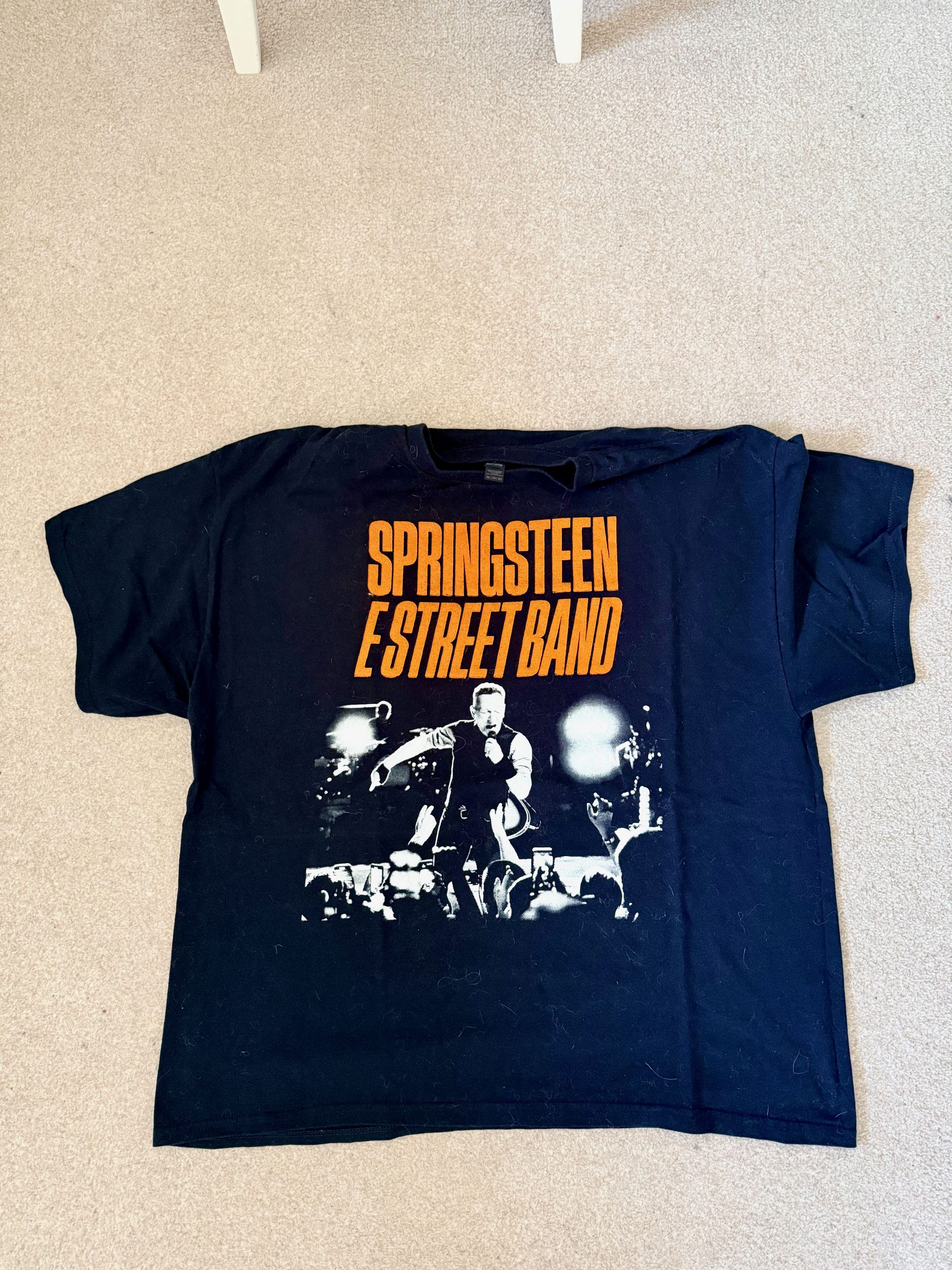 Bruce Springsteen & E Street Band Tour T-shirt Black Heavy Cotton T-Shirt 2XL