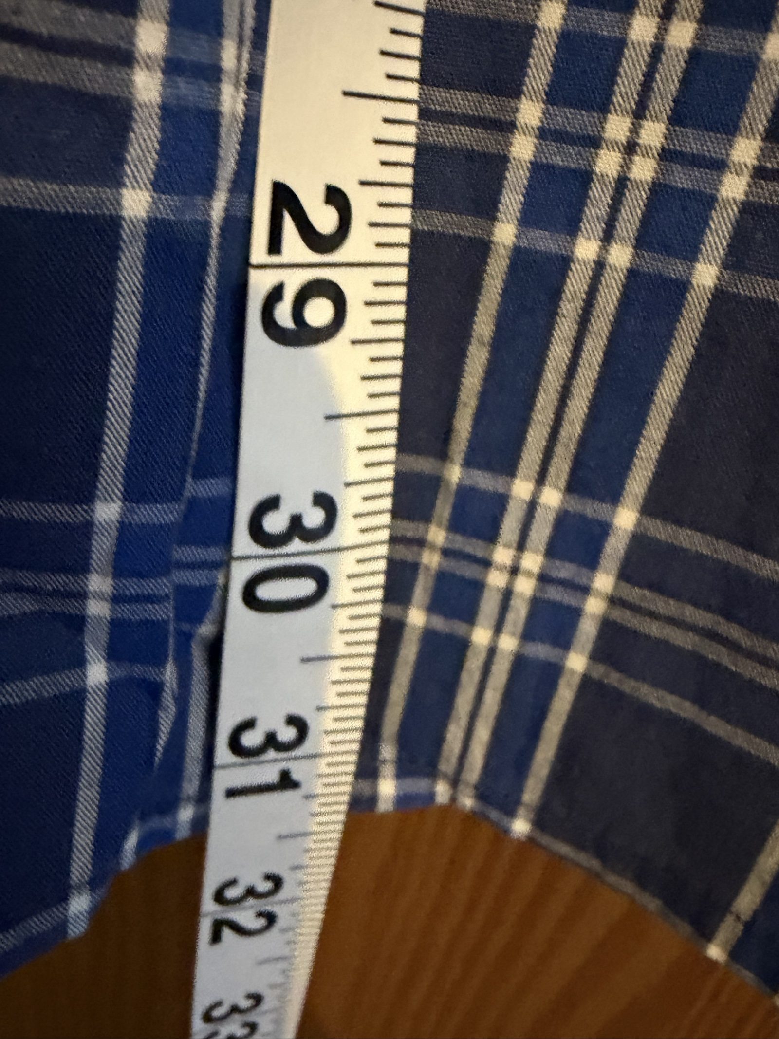 Chaps Men's Blue Checked long sleeved Shirt L Cotton image 8