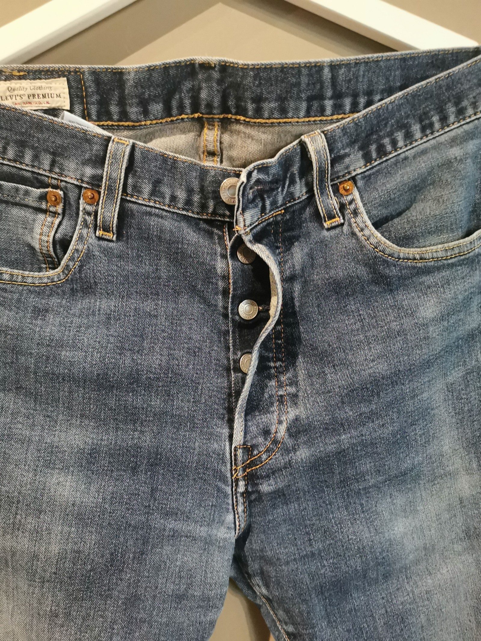 Levi's Blue Tapered Denim Jeans W30 L30 image 3