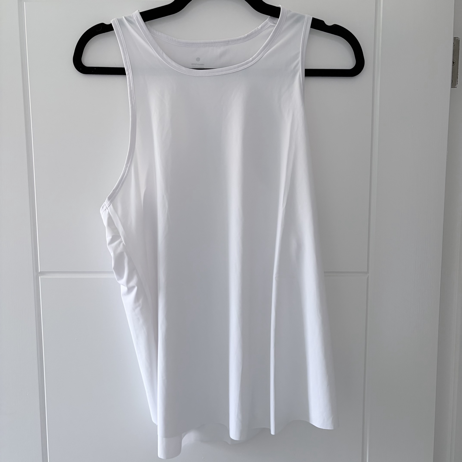 White XL workout top Racerback Tank Top