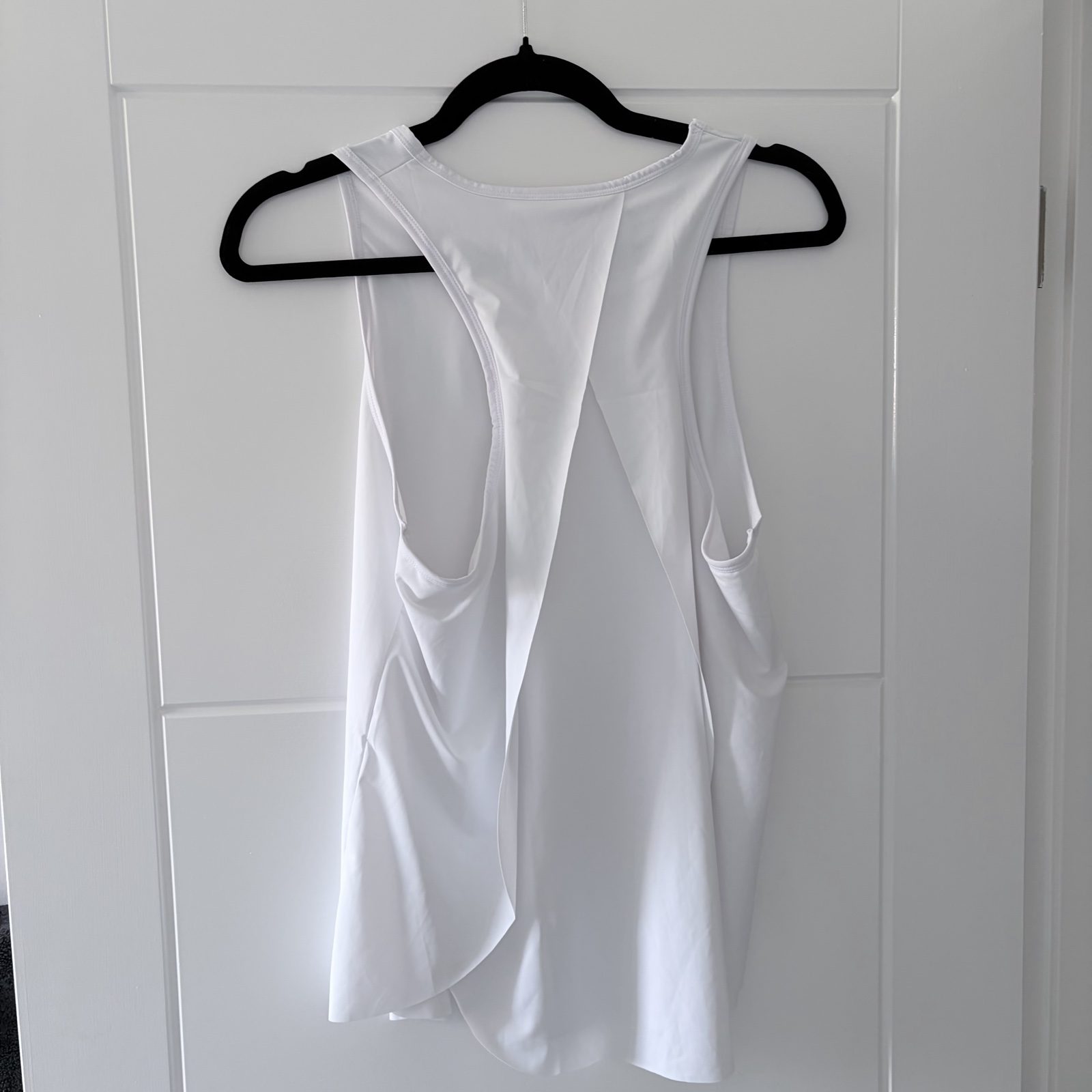 2XL White workout Racerback Tank Top image 2