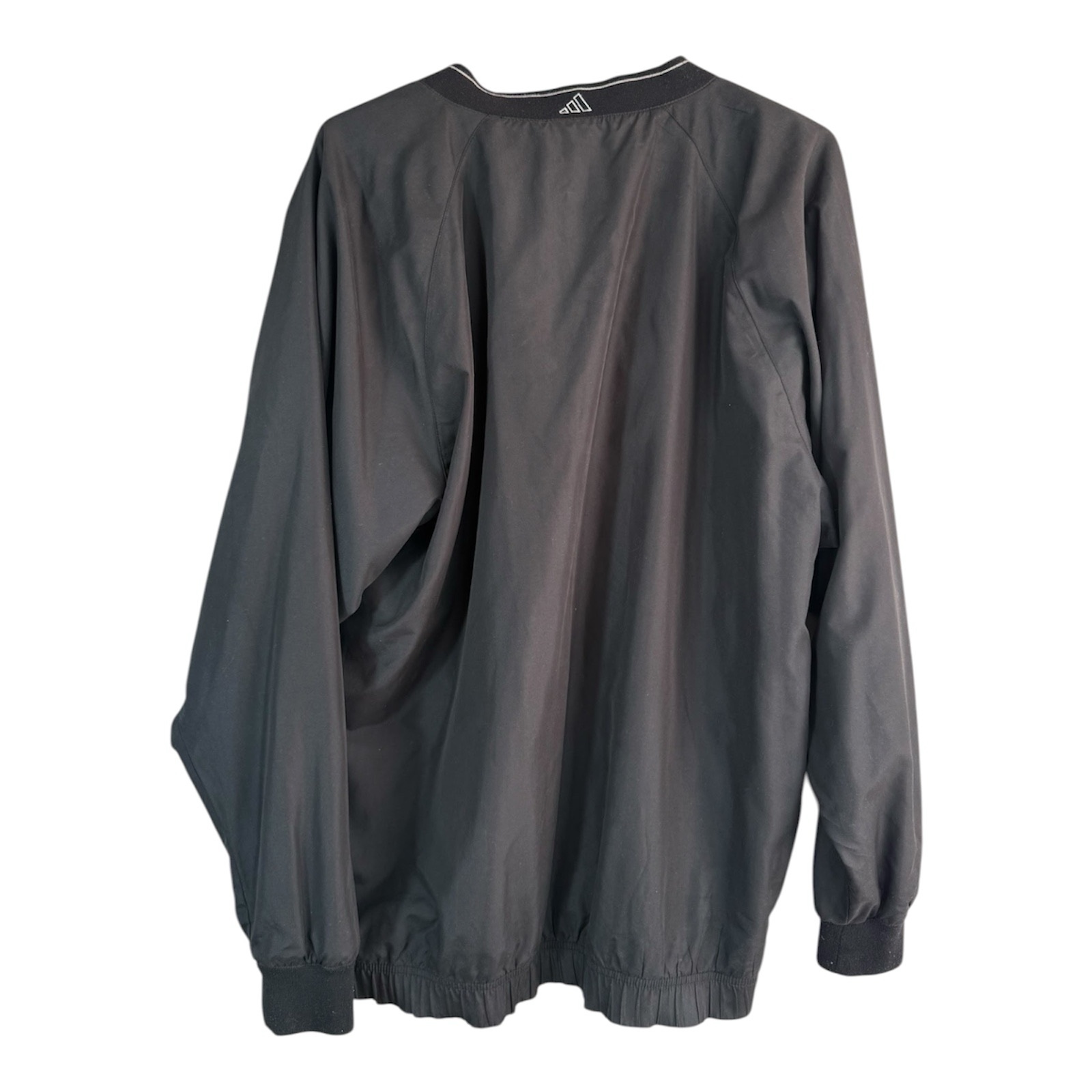 Adidas Golf Pullover Windbreaker Men’s XL Black V-Neck Lightweight Jacket