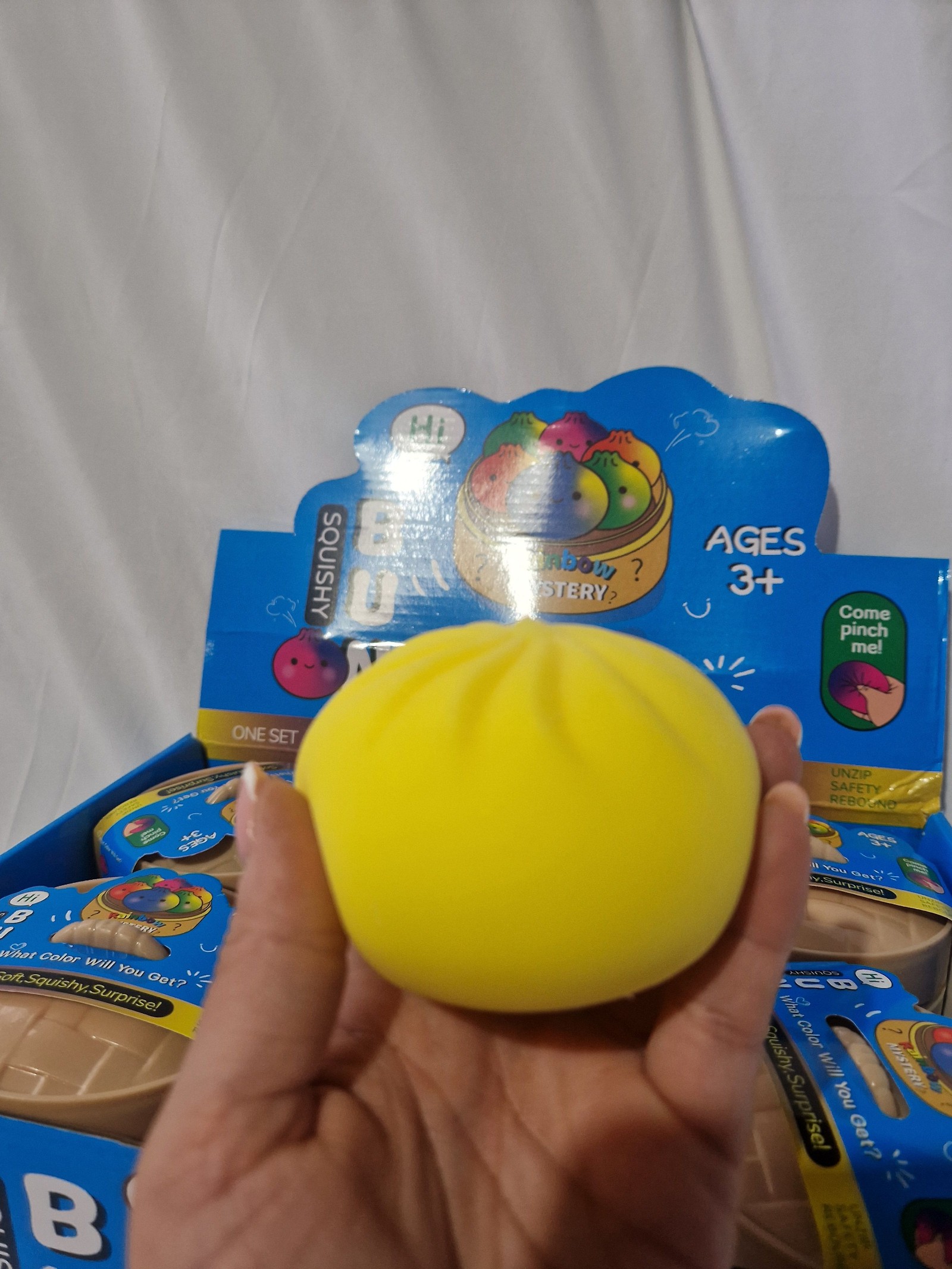 Squishy Bao Bun Toy Kids 3+ Soft Squeeze Stress Relief