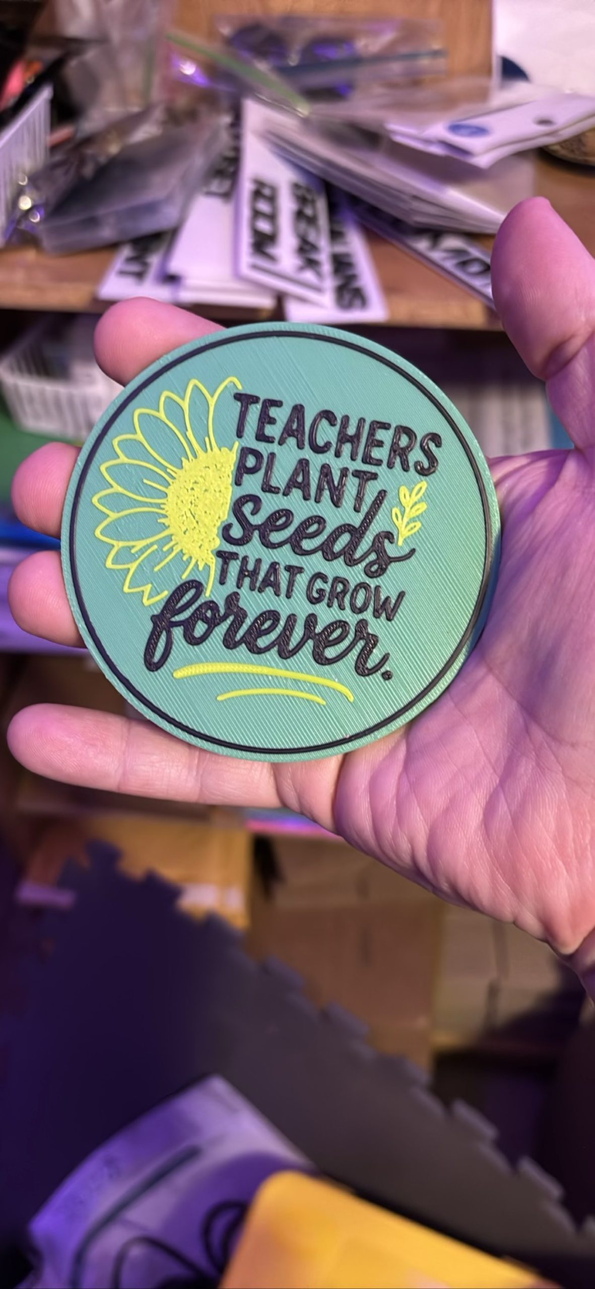 Teachers Plant Seeds That Grow Forever Inspirational Magnet