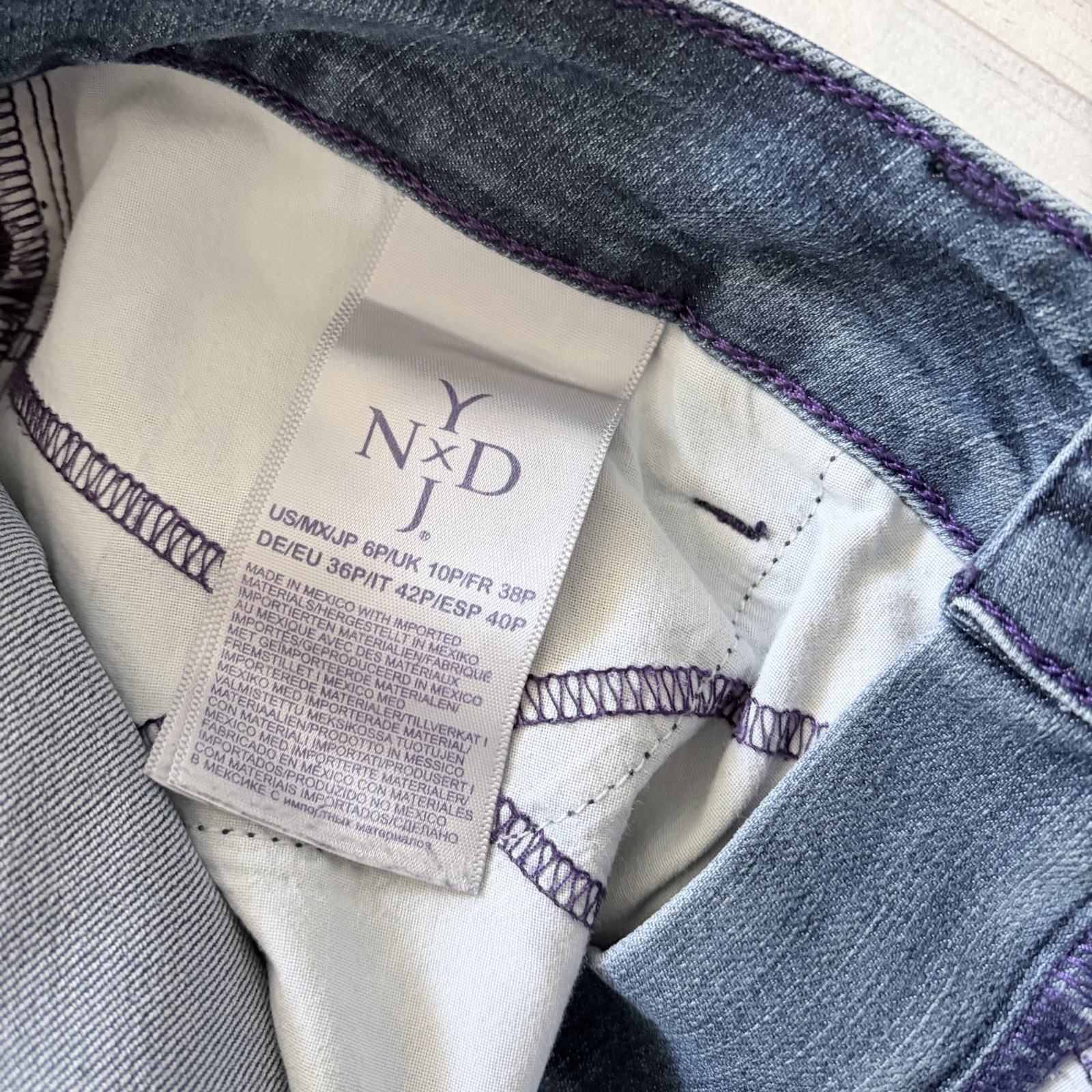 Y.N.D.J. Grey Slim Fit Jeans UK 10p image 3