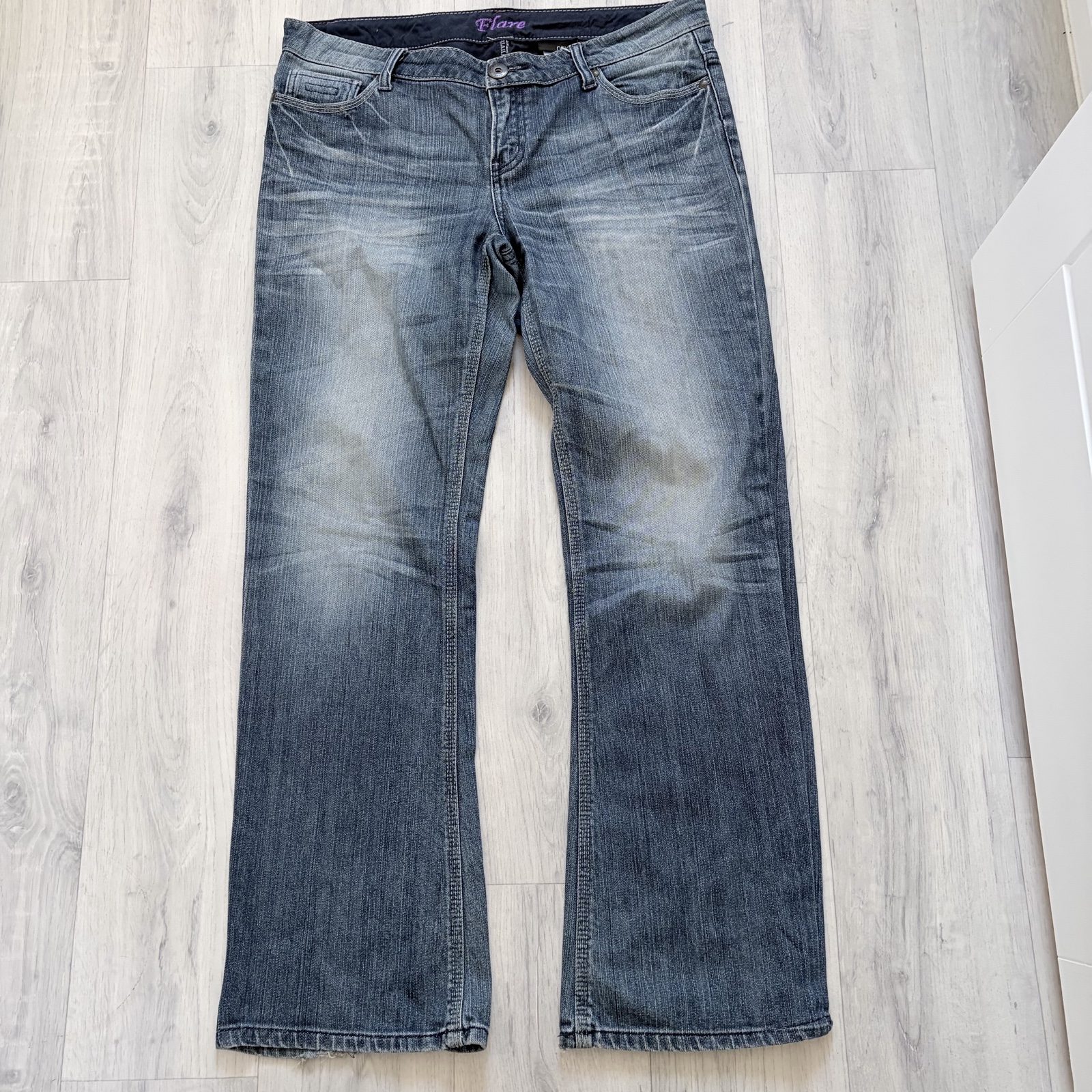 Next Blue Flare Denim Jeans UK 14