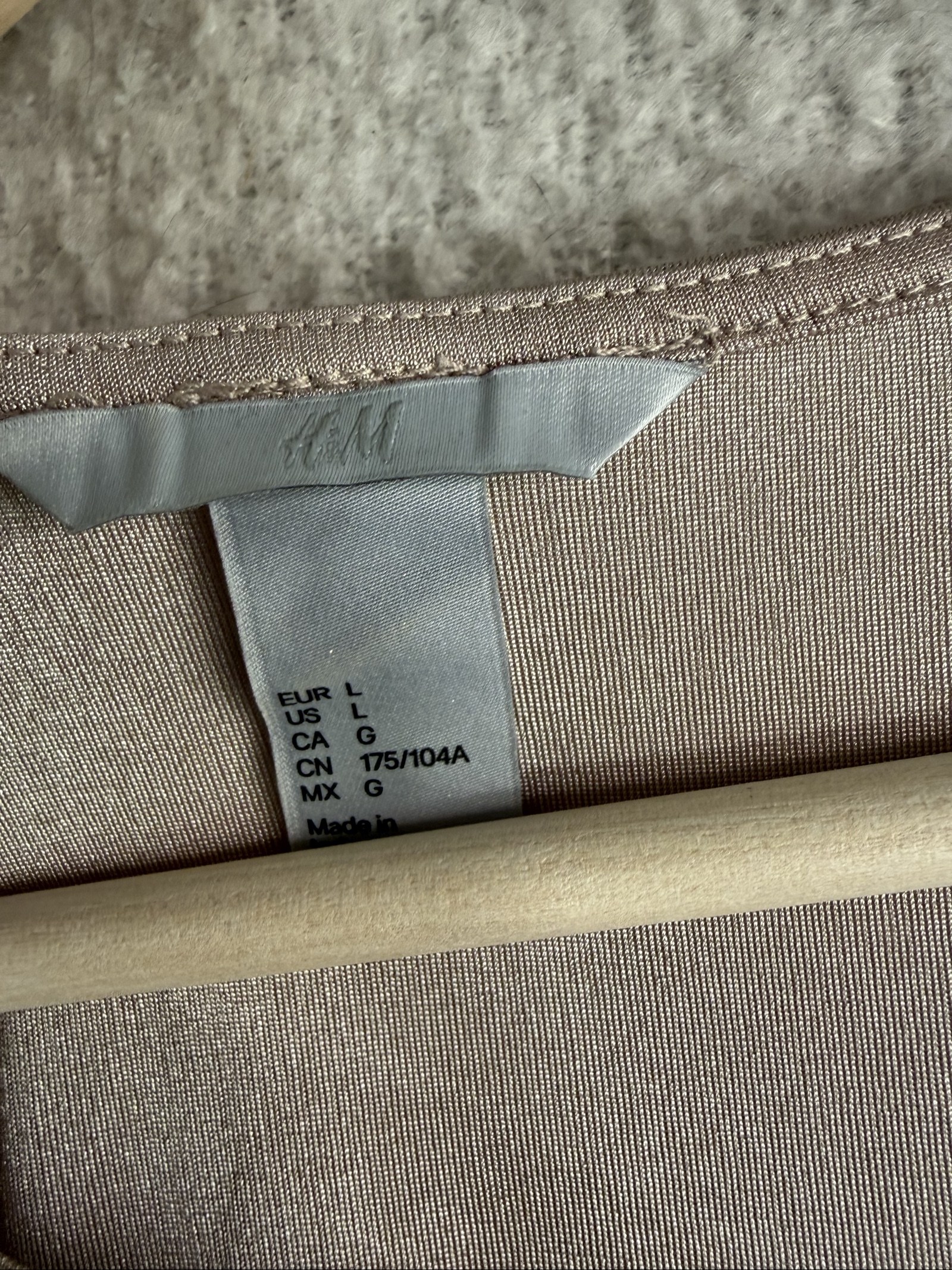 H&M Beige Drape Front Sleeveless Top Large Chic Casual Summer Layered Look