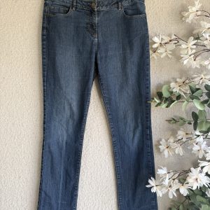 George Blue Straight Leg Denim Jeans Size 12 Classic Fit Quality Denim