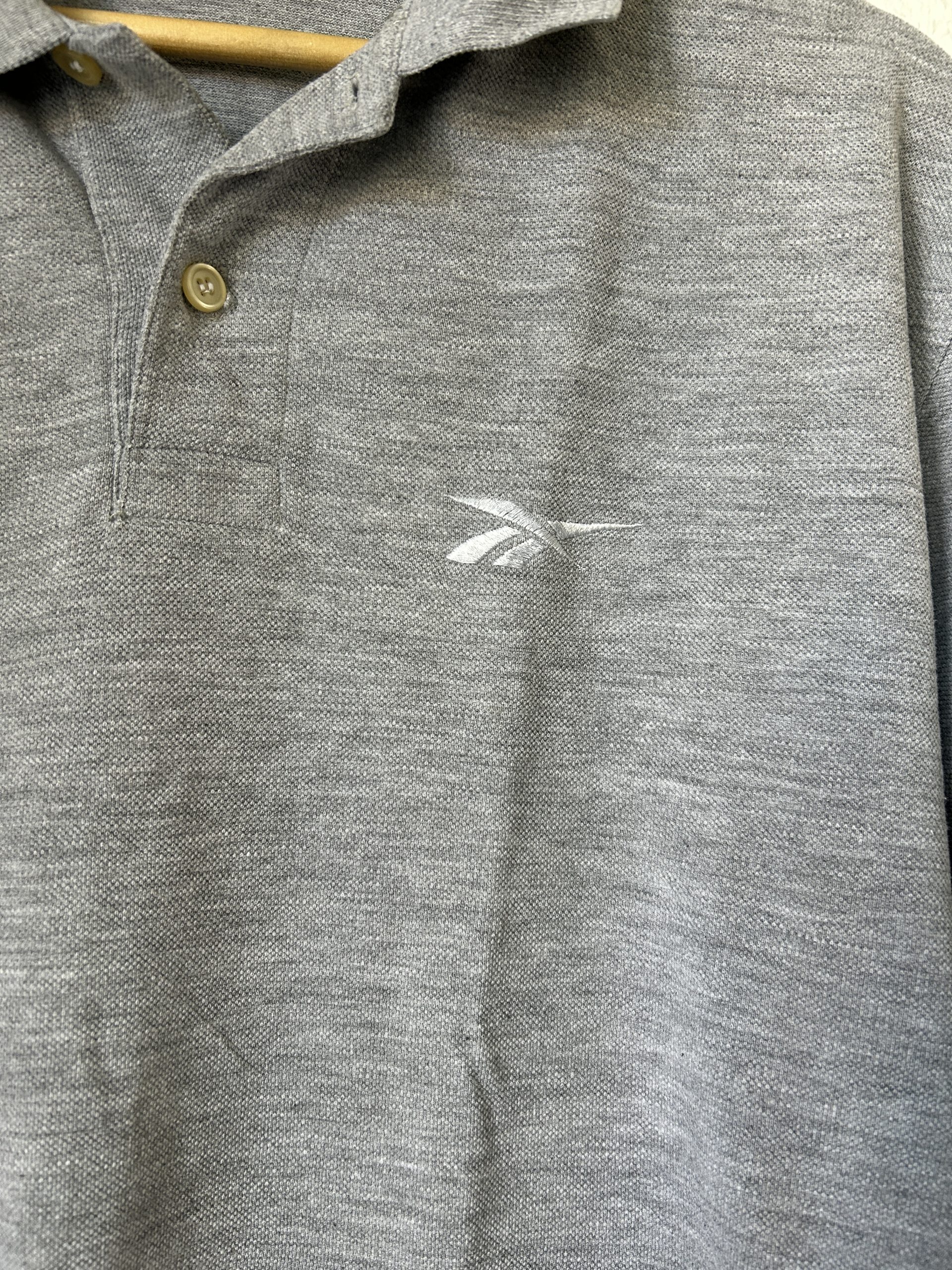 Reebok Grey Polo Shirt XS Classic Casual 2140 image 3